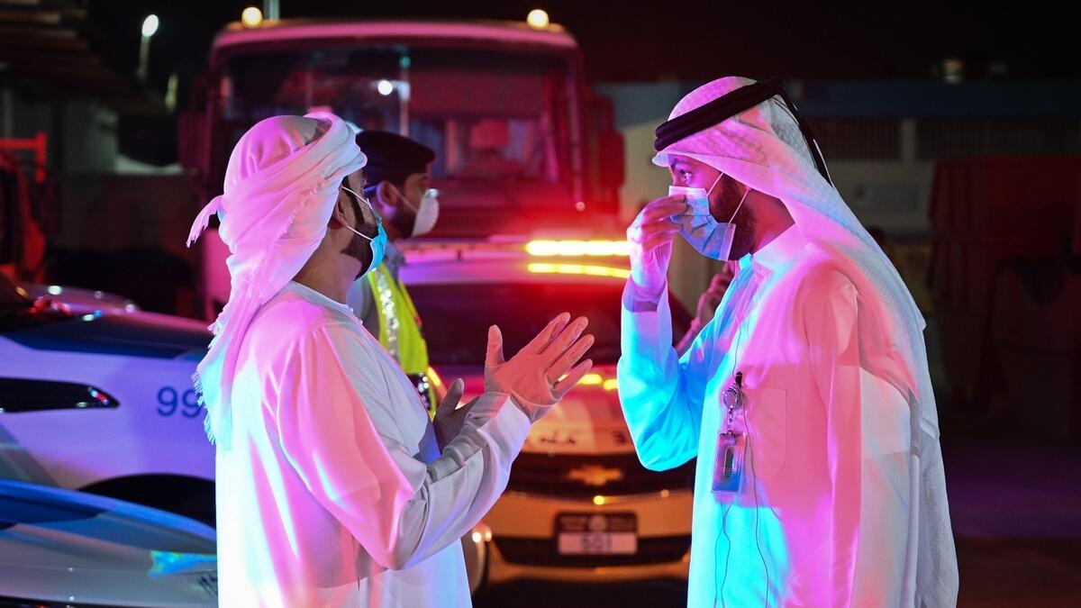 Sharjah Municipality Teams getting ready to sanitise Sharjah roads