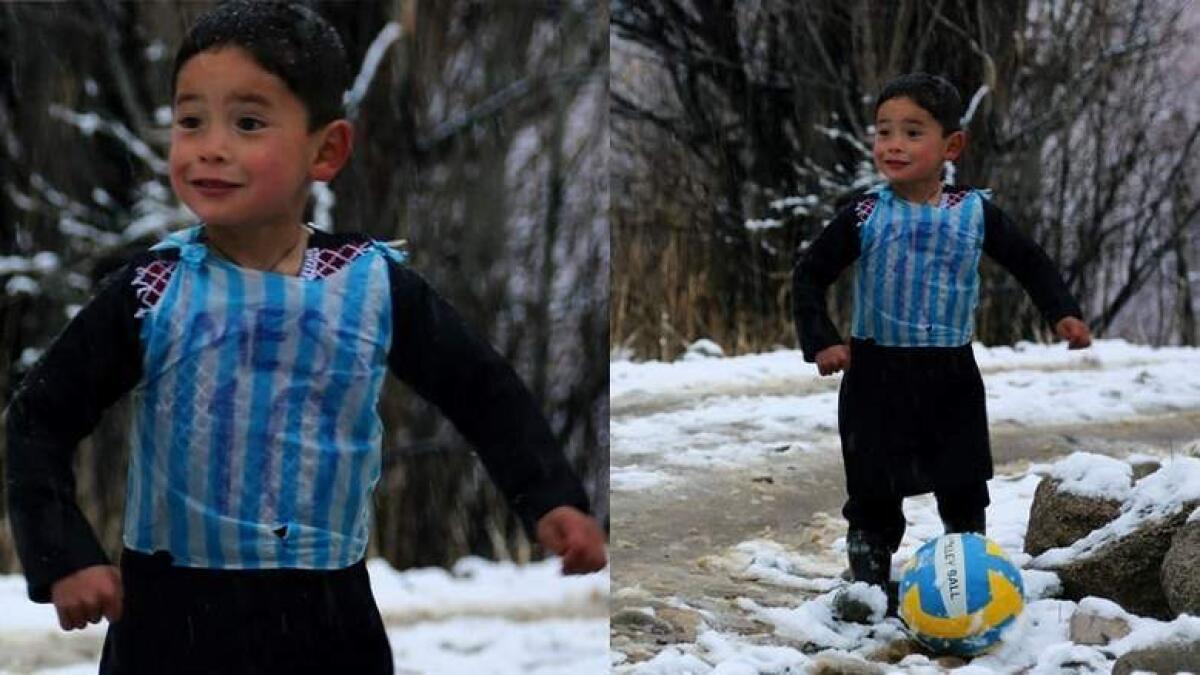 Afghan plastic-bag Messi fan comes to Pakistan