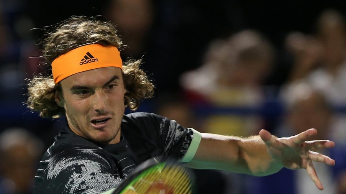 RISING STAR: The rise of Stefanos Tsitsipas in the last year has been astonishing.