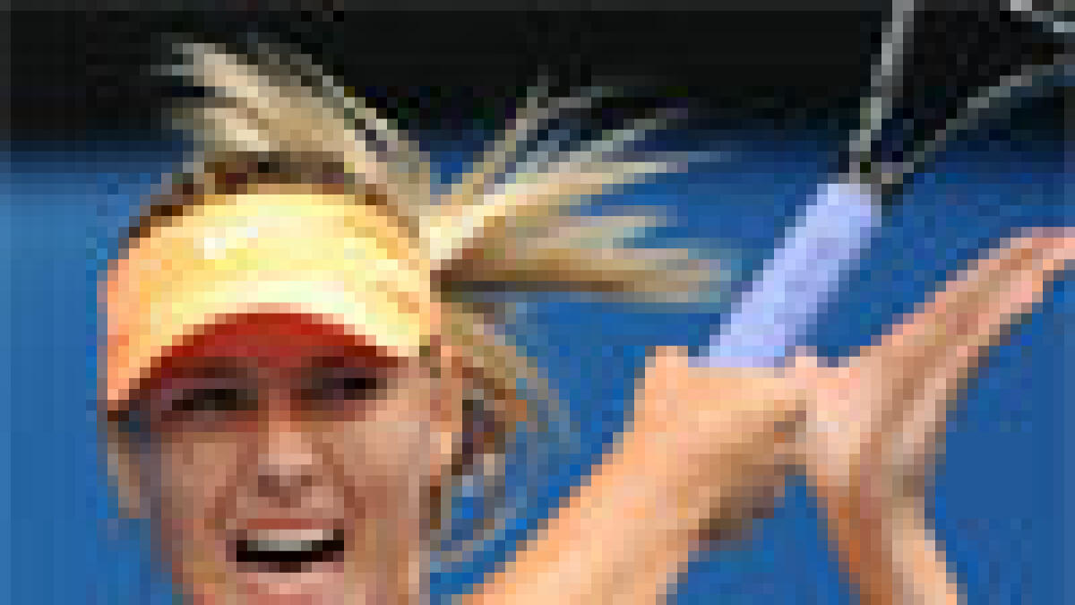 Game faces on as Wozniacki, Sharapova progress