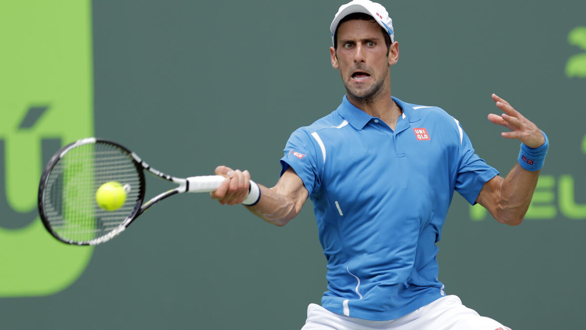 Serbian tennis star Novak Djokovic. (AP file)