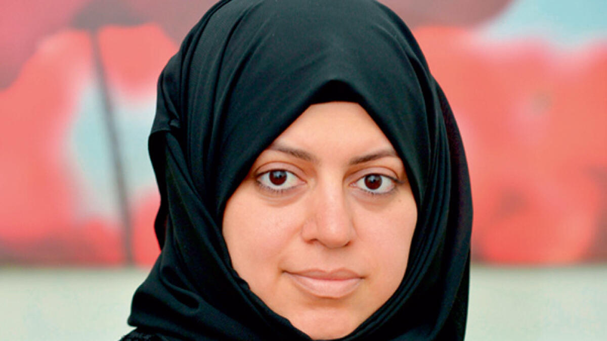 Nassima Al Sadah, a candidate, posing for picture at her office in Qatif.