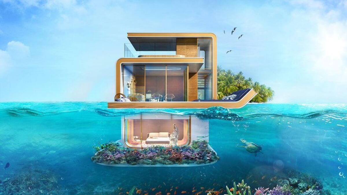 The Floating Seahorse villa prototype was approved and licensed by the authorities last year.