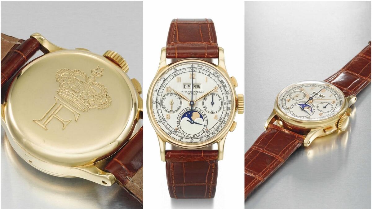 Dh2.9m watch belonging to Egyptian royal to be auctioned in Dubai