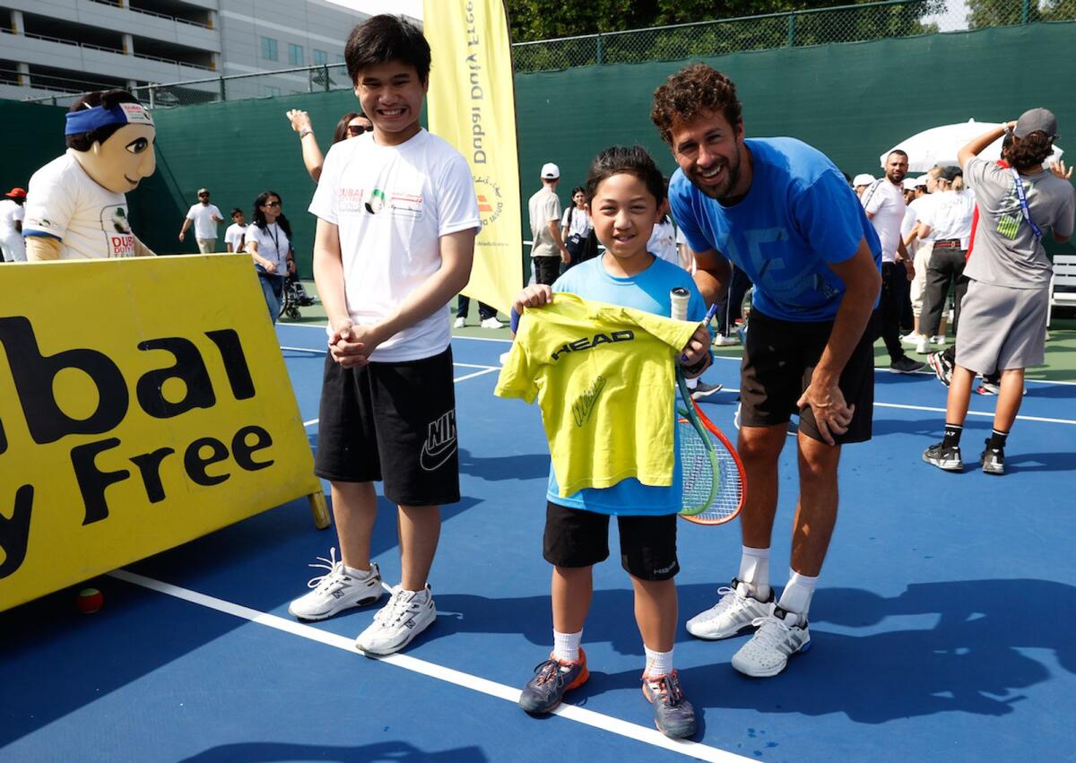 Doubles stars Robin Haase and Matwe Middelkoop attended the People of Determination day. Supplied photo