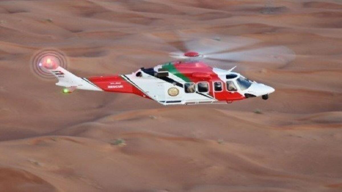 Pakistani man airlifted from Swaihan desert after motorbike accident