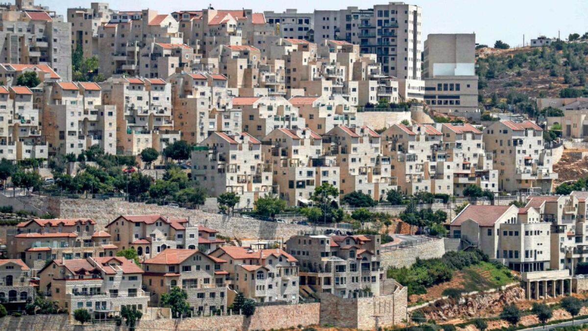 A view of the Israeli settlement of Efrat on the southern outskirts of Bethlehem in the occupied West Bank. — AFP file