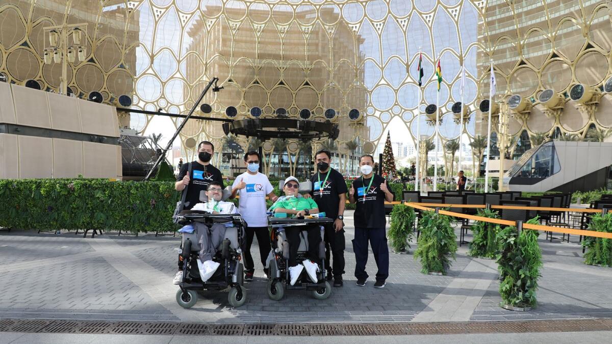 Mohammed Al Alawi and Mazen Al Alwi at Expo 2020. Photo: Supplied