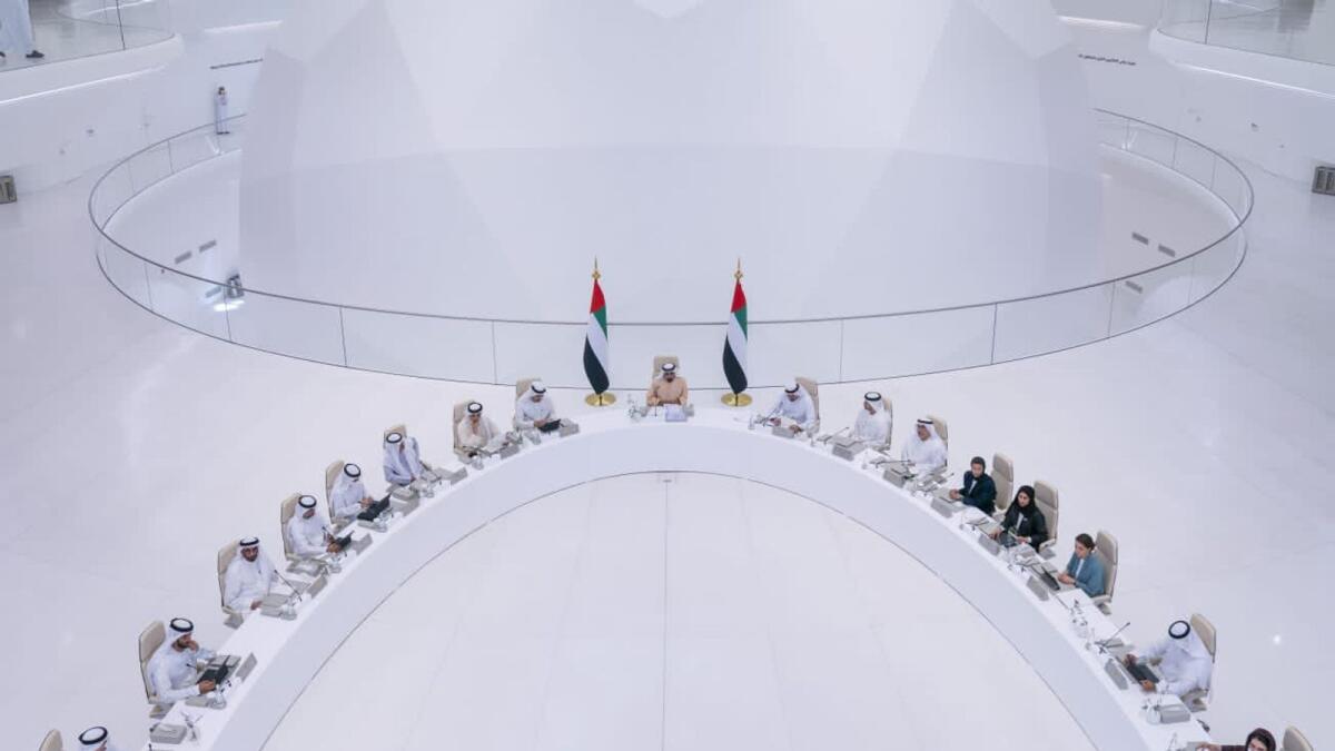 Sheikh Mohammed chairs Cabinet meeting at Expo 2020 Dubai.