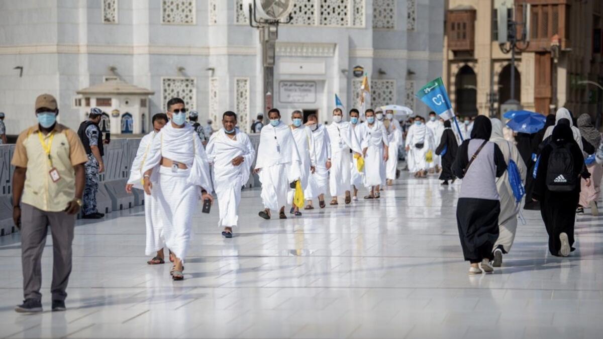 Muslim pilgrims on Wednesday begin the annual Haj, downsized this year as the Saudi hosts strive to prevent a coronavirus outbreak during the five-day pilgrimage.Photo: @makkahregion/Twitter