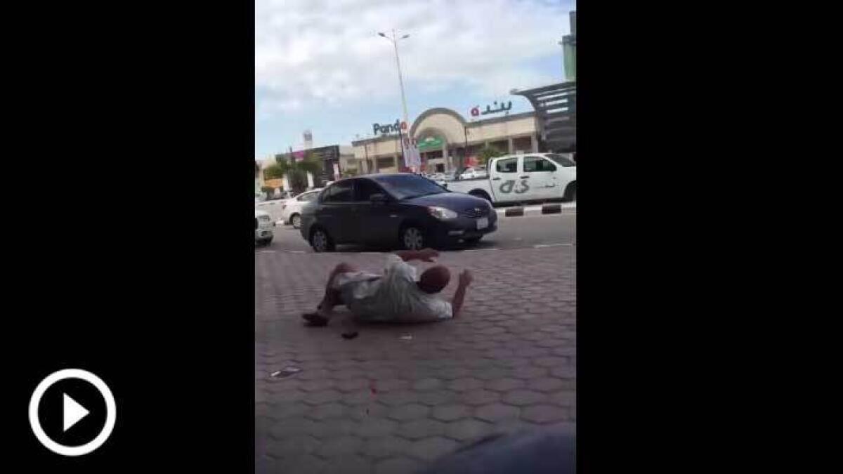 Shocking video: Security guard assaults elderly man