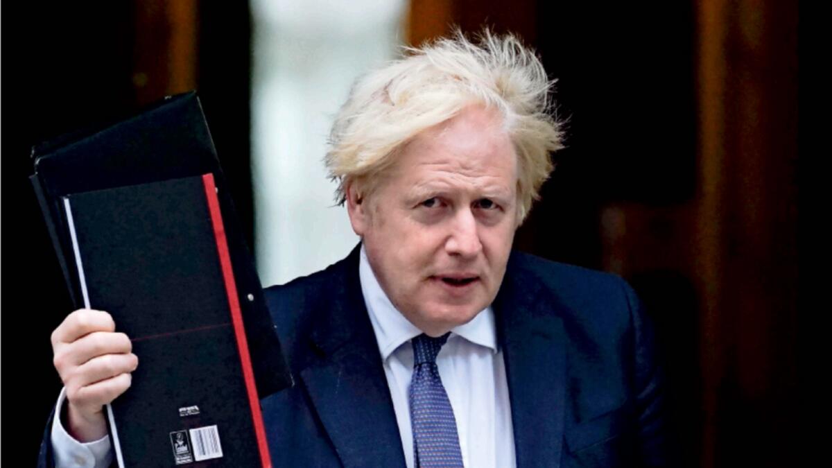 British Prime Minister Boris Johnson. — AP file