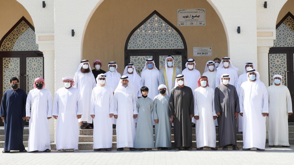 Dignitaries and guests at the opening of Al Ghoul Mosque, Fujairah. – Supplied photo