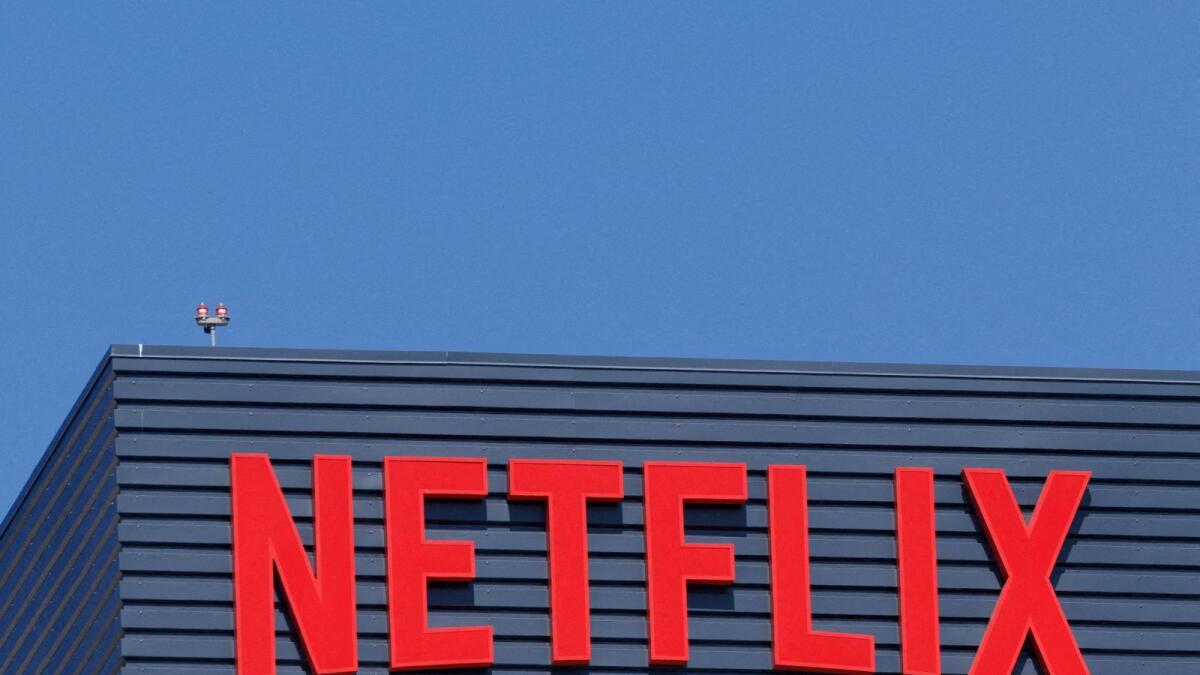The Netflix logo is shown on one of their Hollywood buildings in Los Angeles. — Reuters file
