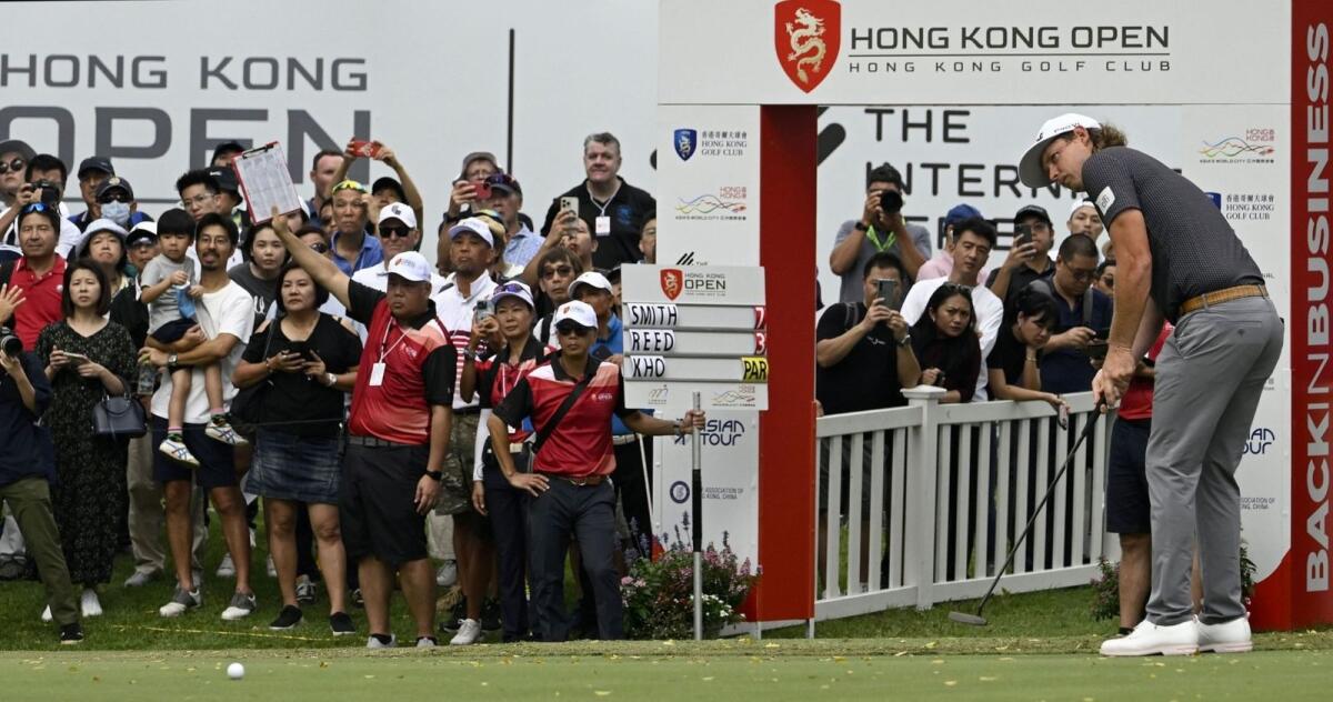 Cam Smith, co-leader after round one of the Hong Kong Open on the Asian Tour. - Supplied photo