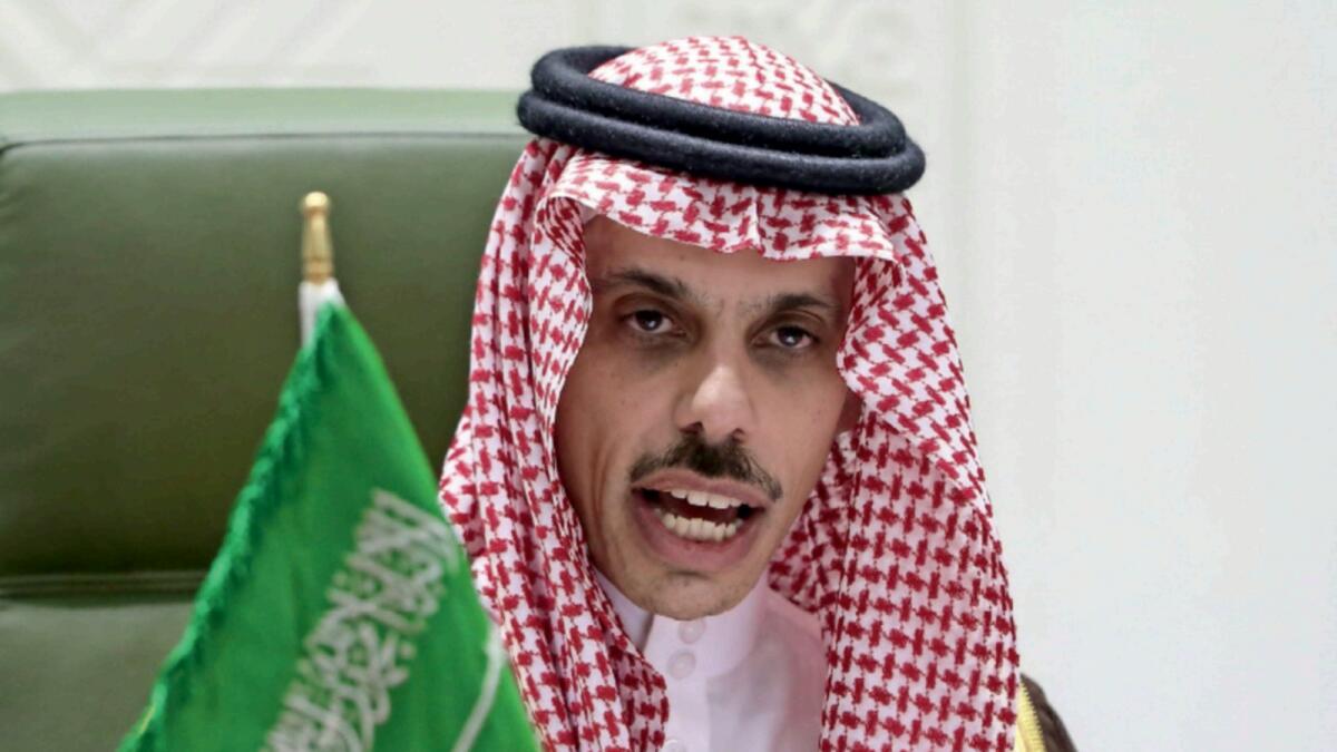 Saudi Arabia's Foreign Minister Prince Faisal bin Farhan Al Saud. — Reuters file
