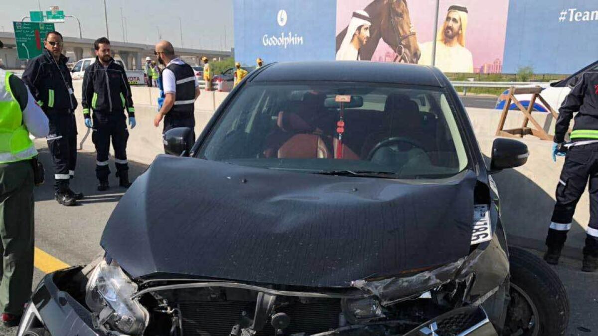  Apart from injuring the victims, the smash-up also caused damages to their vehicles.- Supplied photo