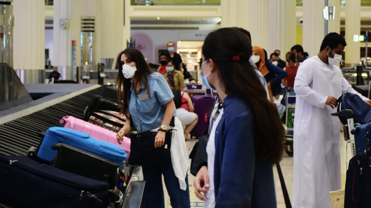 Holiday-makers and residents land at Dubai International Airport, Terminal 3 on July 8, 2020, a day after Dubai reopened to tourists. Photo: Shihab/Khaleej Times
