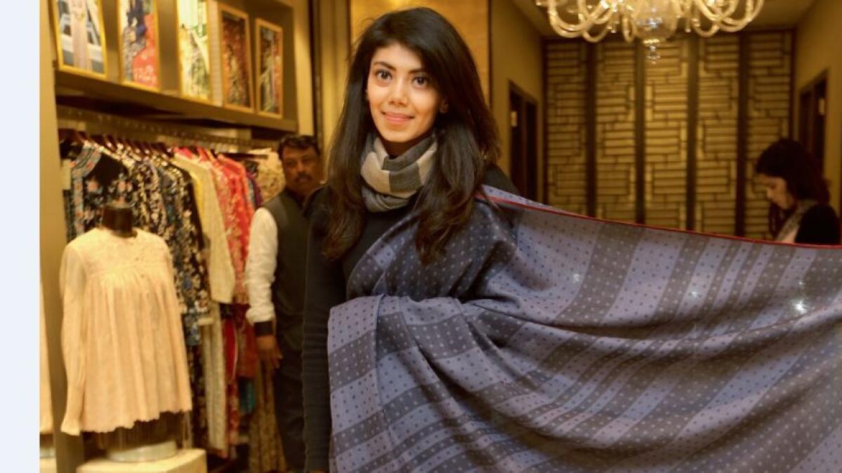 23-year-old designer who made the shawl sari her trademark 