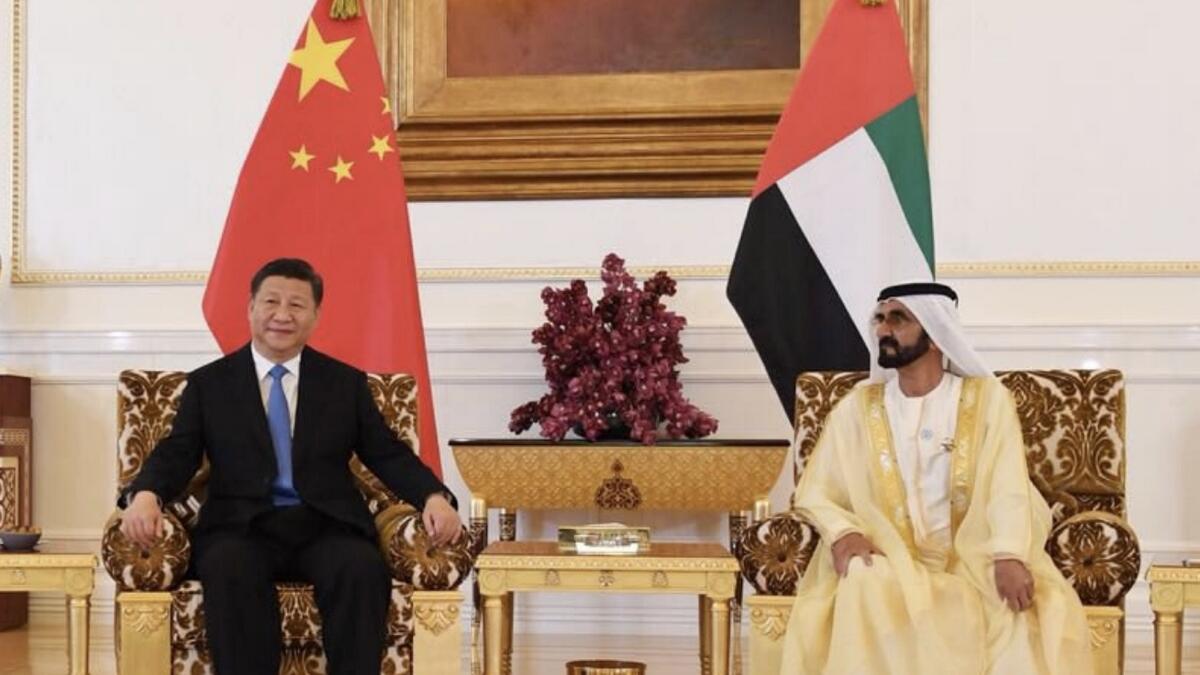 Sheikh Mohammed tweets several messages in Chinese   