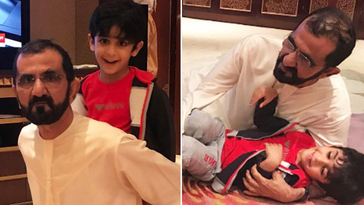 Photos: Dubai Ruler Shaikh Mohammed spends New Year holiday with grandkids
