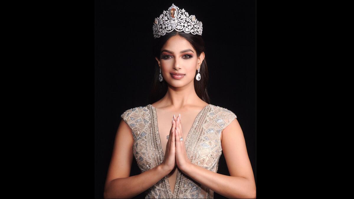 Miss Universe winner Miss India Harnaaz Sandhu. Photo: Miss Universe