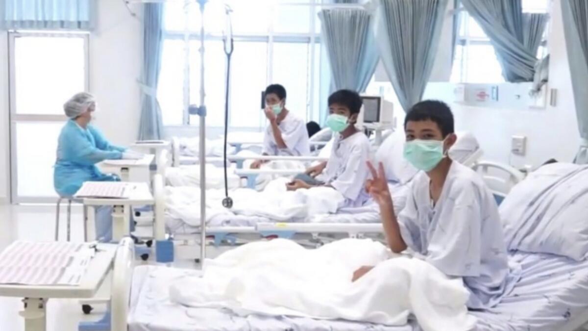 Rescued Thai cave boys to leave hospital Thursday
