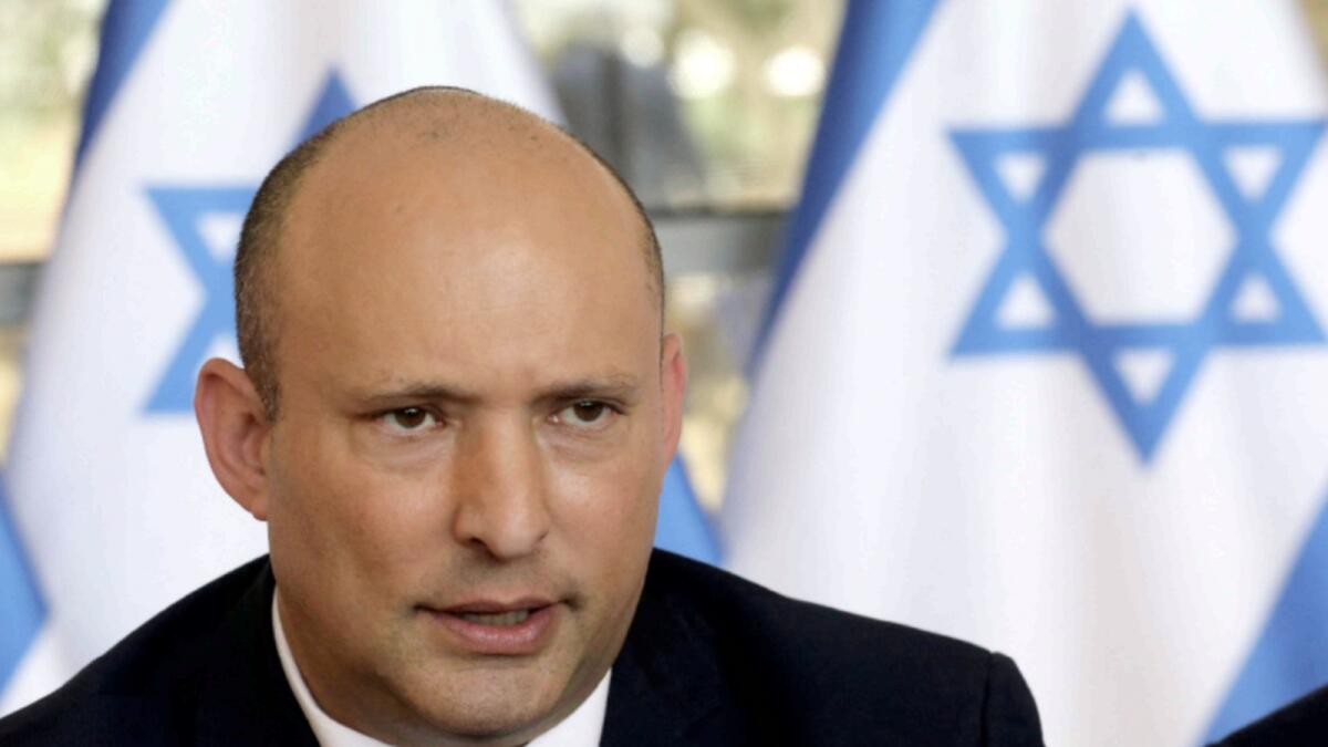 Israeli Prime Minister Naftali Bennett. — Reuters