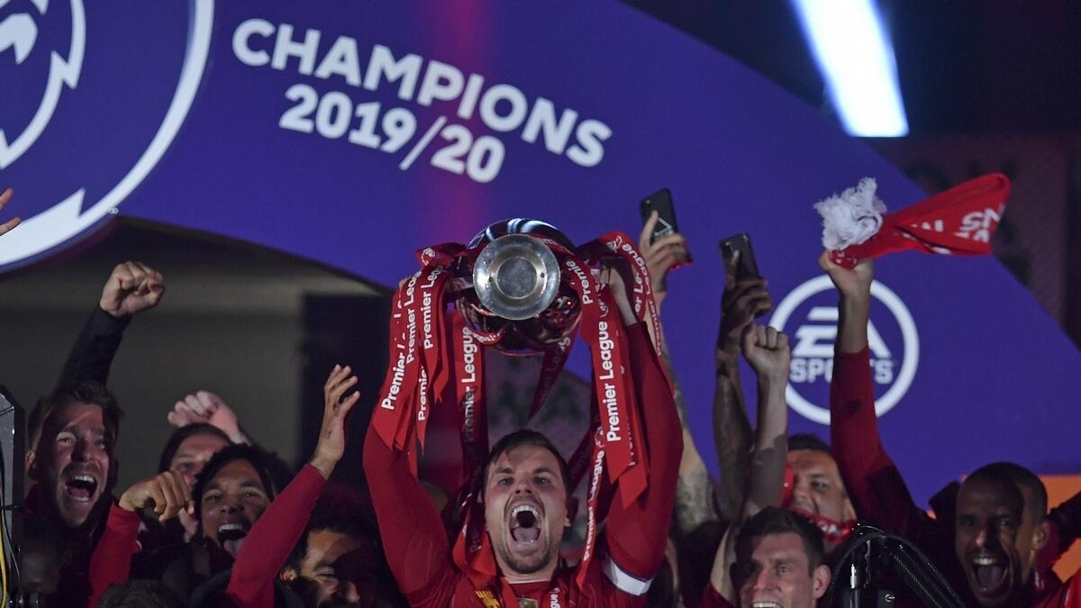 Jordan Henderson lead the Reds to their first league title in 30 years