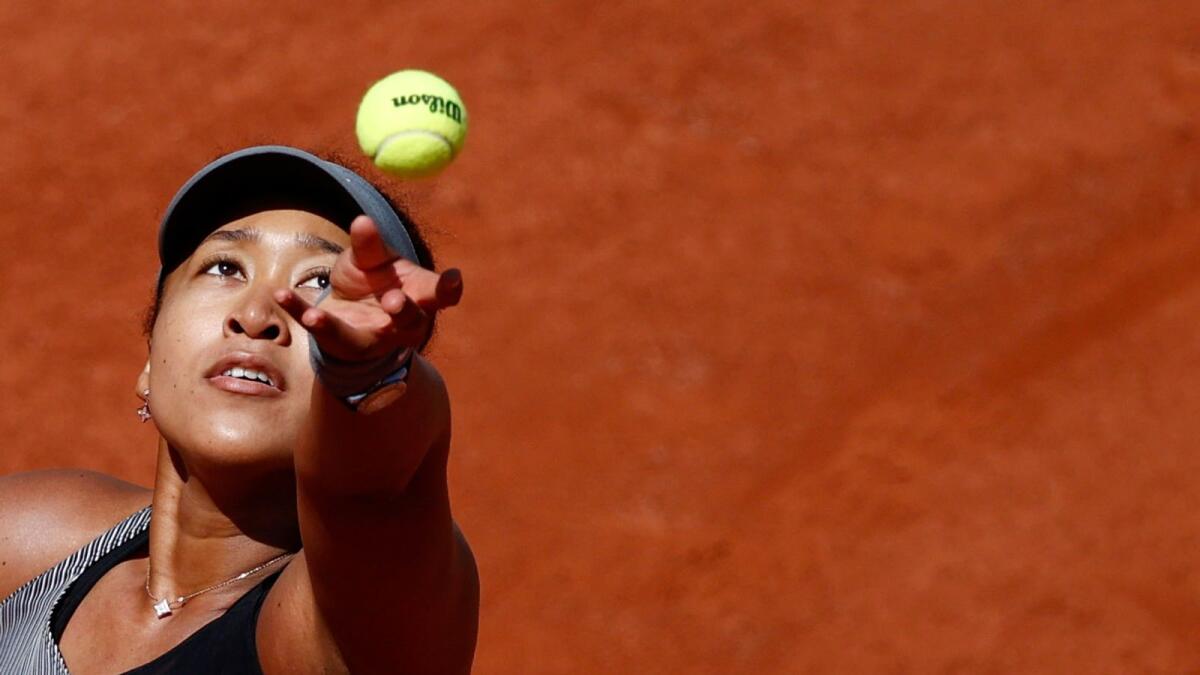 Naomi Osaka has never got past the third round of the French Open. — Reuters