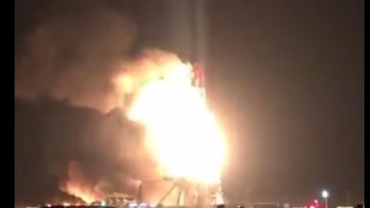 WATCH: Firefighters battle oil driller blaze in Kuwait