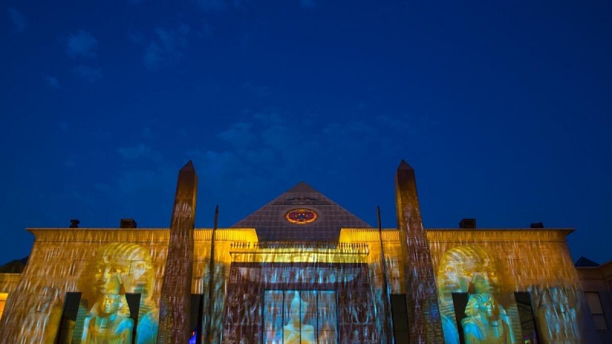 Light and sound show at Wafi is back