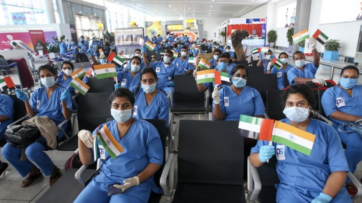 But with stringent lockdown measures in place, it was quite a task to bring 105 staff from different districts of Kerala together for the special flight from Kochi to Abu Dhabi.