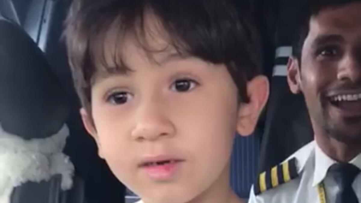Video: 6-year-old UAE boy knows how to fly a plane