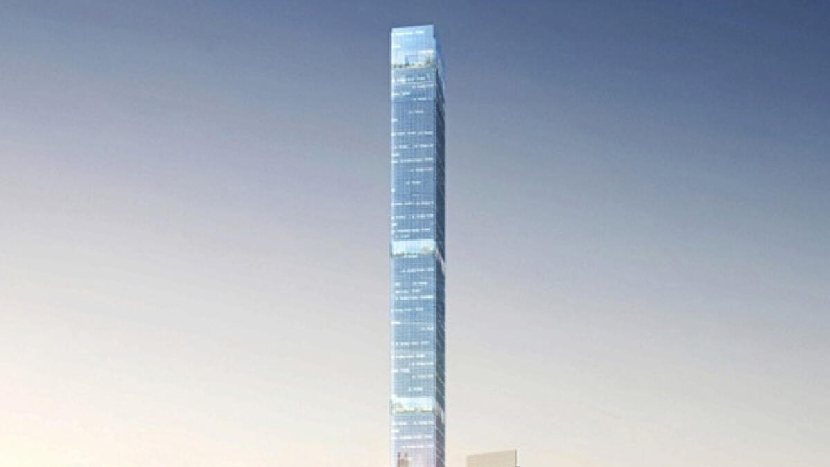 The Dubai One tower in Meydan One is designed to become the world’s tallest residential tower.