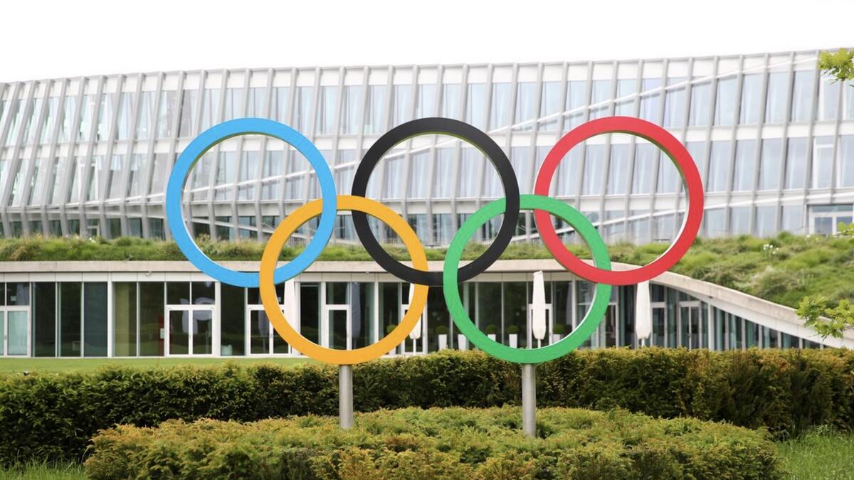 The Olympic rings are pictured in front of the International Olympic Committee (IOC) headquarters in Lausanne, Switzerland. - Reuters file