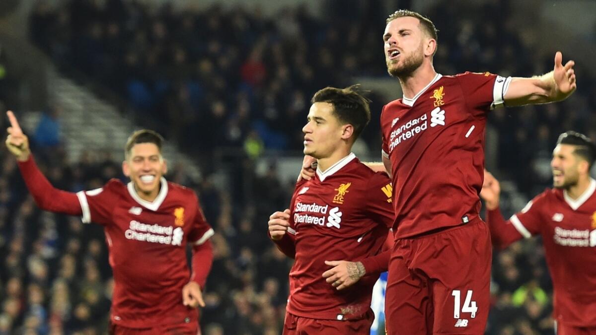 Firmino double helps Liverpool down Brighton