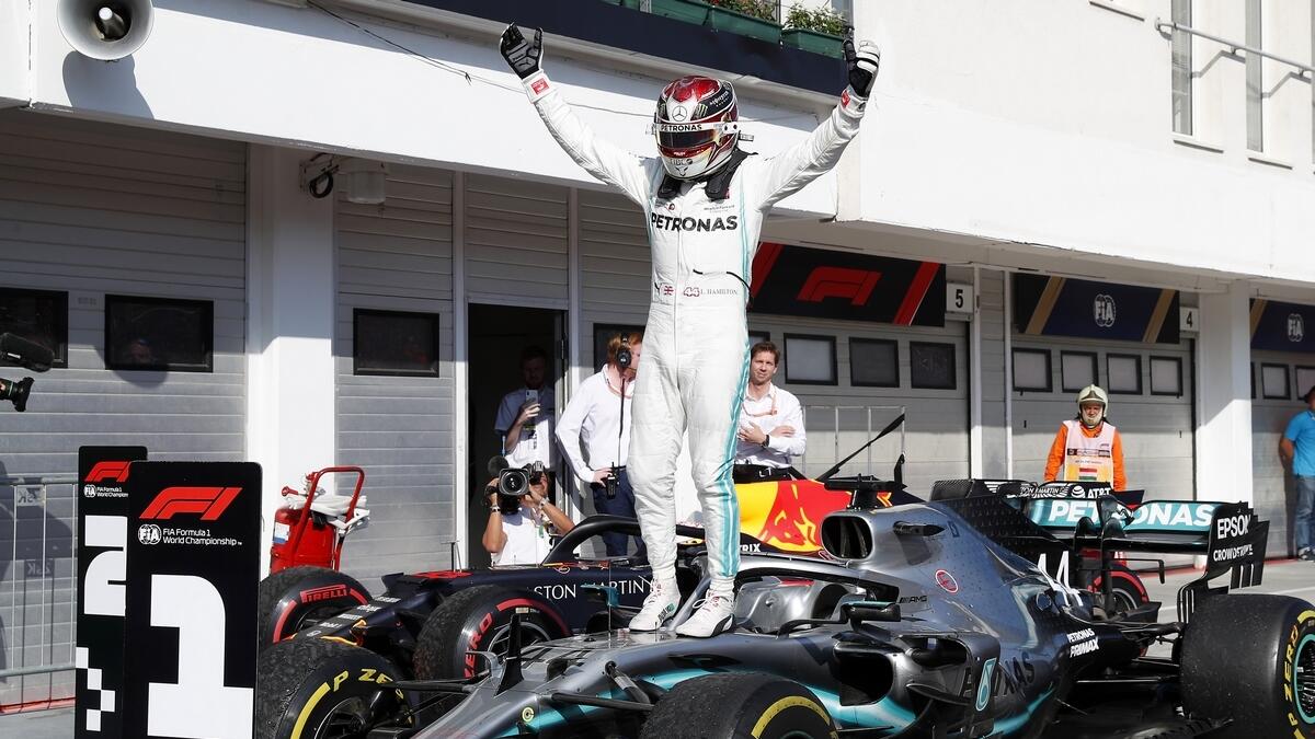 Hamilton overtakes Verstappen late on to win Hungarian GP