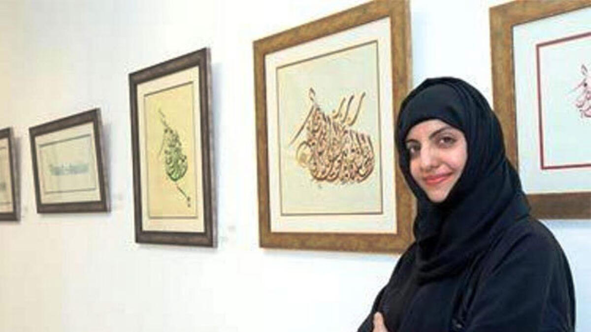 Mariam’s calligraphy chef-doeuvre mesmerises DIHQA audience