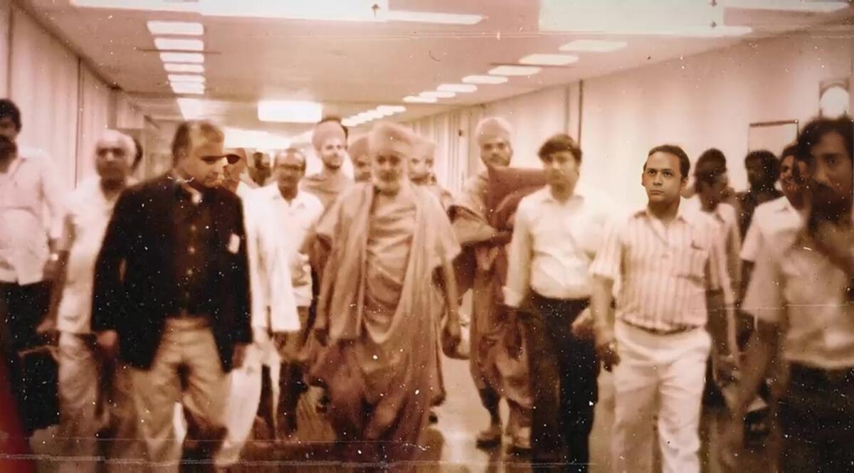 Pramukh Swami Maharaj visited the Middle East in the 1980s