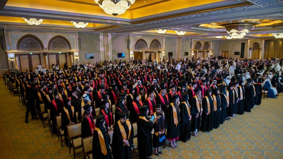 Emirati students represented 54 per cent of the class of 2022 at Sorbonne University Abu Dhabi, which included 233 graduates. — Supplied photos