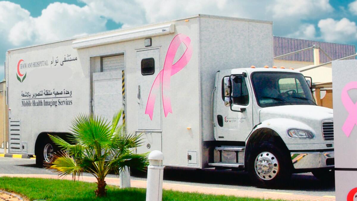Mobile mammogram trucks will be stationed at various clinics in Abu Dhabi.