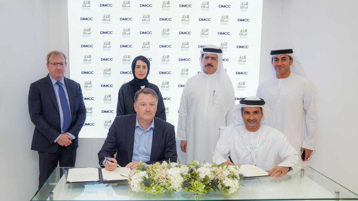 The signing ceremony was attended by Saeed Mohammed Al Tayer, managing director and chief executive officer of Dewa. — Supplied photo