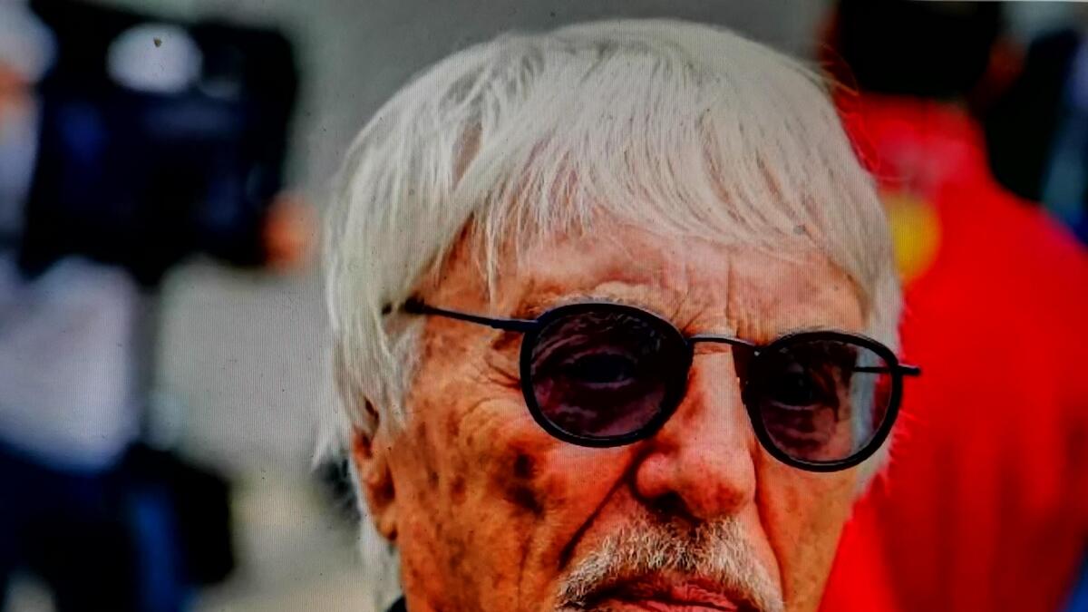 Bernie Ecclestone during the Russian Grand Prix at the Sochi Autodrom, last year. - Reuters file