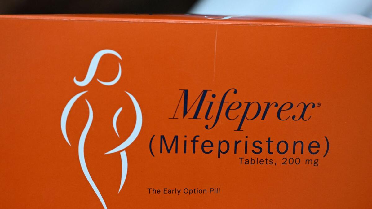 Mifepristone (Mifeprex) is displayed at the Women's Reproductive Clinic, which provides legal medication abortion services, in Santa Teresa, New Mexico. — AFP