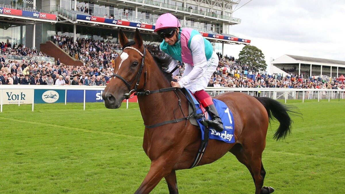 Enable wins a record-breaking third King George VI and Queen Elizabeth Stakes at Ascot on Saturday