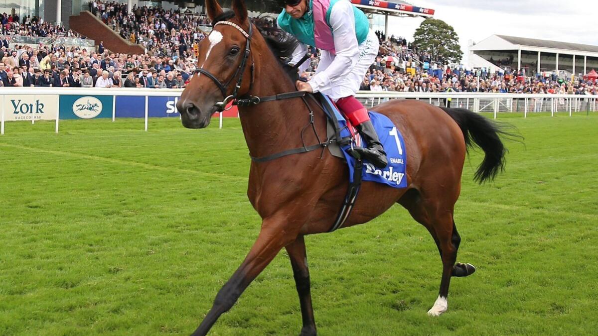 Enable wins a record-breaking third King George VI and Queen Elizabeth Stakes at Ascot on Saturday