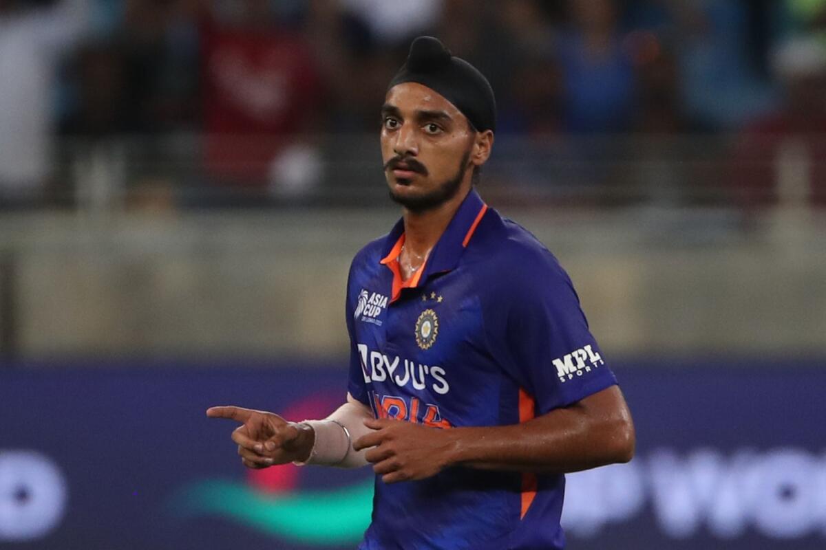 India's pace bowler Arshdeep Singh. (AFP)