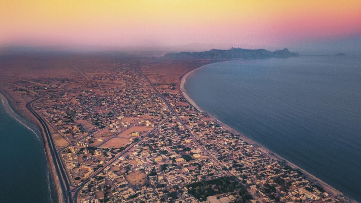 A bird's eye view of Gwadar port city