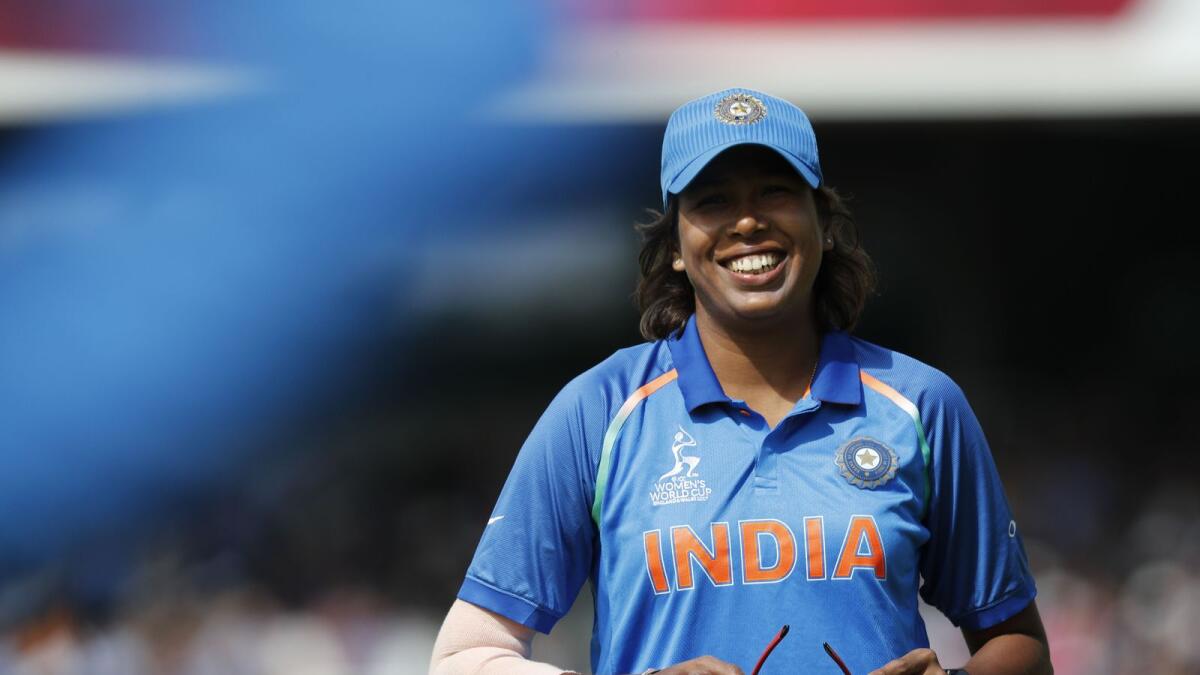 An emotional Goswami said she is grateful to the game for giving her name and fame. — AFP